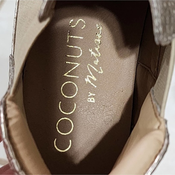 Coconuts by Matisse Harlan Rose Gold Snakeprint‎ Chelsea Booties boots sneakers - Picture 5 of 8